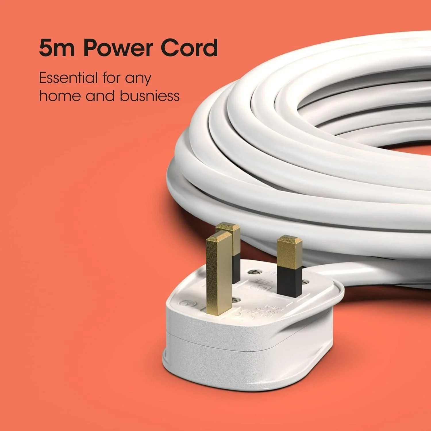 1 Gang Extension Lead 5m -  (No Neon) - Image 4