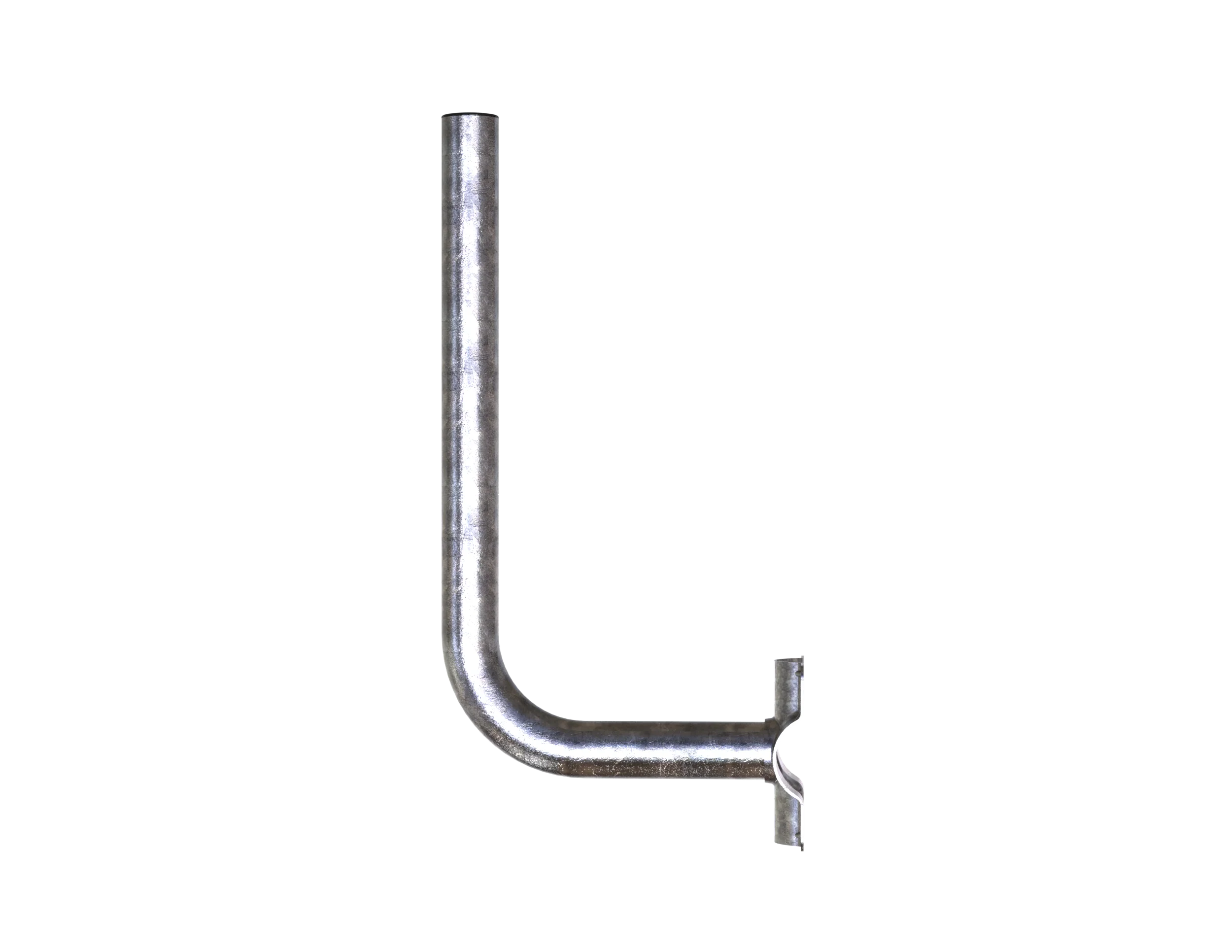180mm Stand off, 350mm Height Galvanised Steel Wall Mount (32mm Diameter) - Image 3