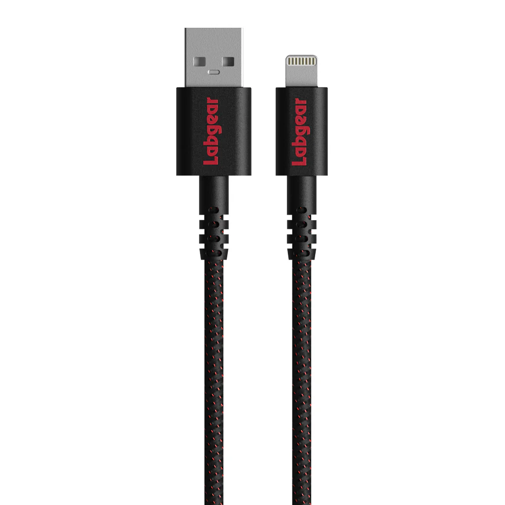 1m Rugged USB-A to Lightning Cable with Kevlar Fiber [MFi-Certified]