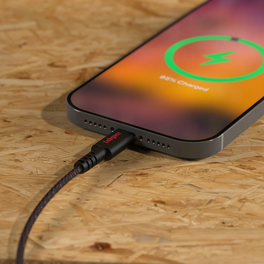 1m Rugged USB-A to Lightning Cable with Kevlar Fiber [MFi-Certified] - Image 4