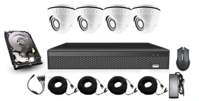 Revez 4 Channel CCTV Kit (4 x 5MP Cameras + 1TB HDD)