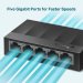 5-Port 10/100/1000Mbps Desktop Network Switch - Image 3