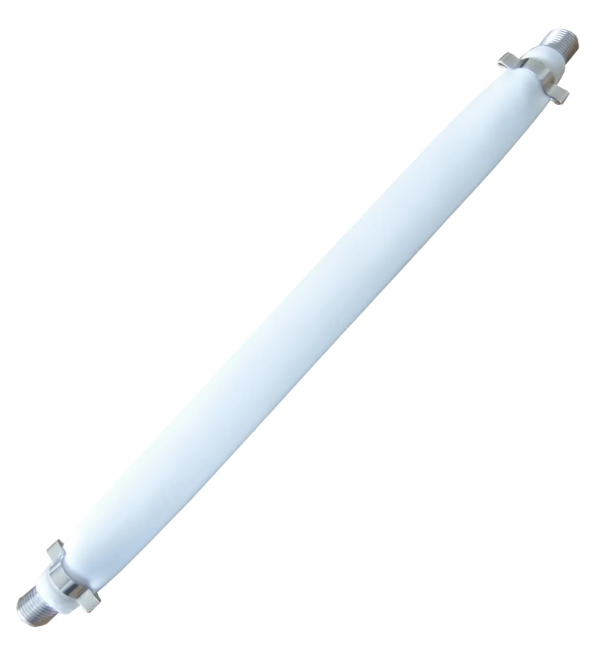 20cm WHITE Flat Coax Cable (F to F)