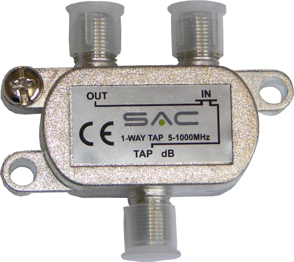 1 way tap. 20dB. Class A shielded