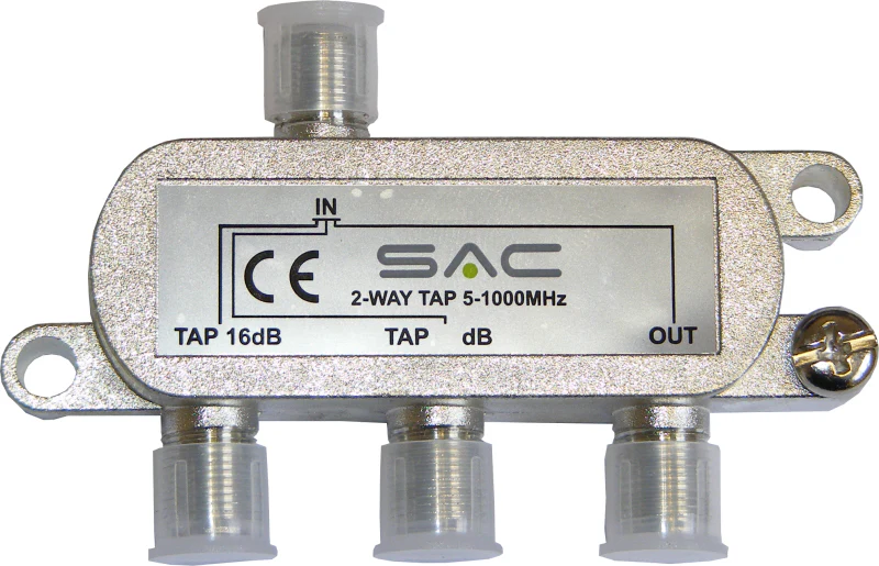 2 way tap. 12dB. Class A shielded