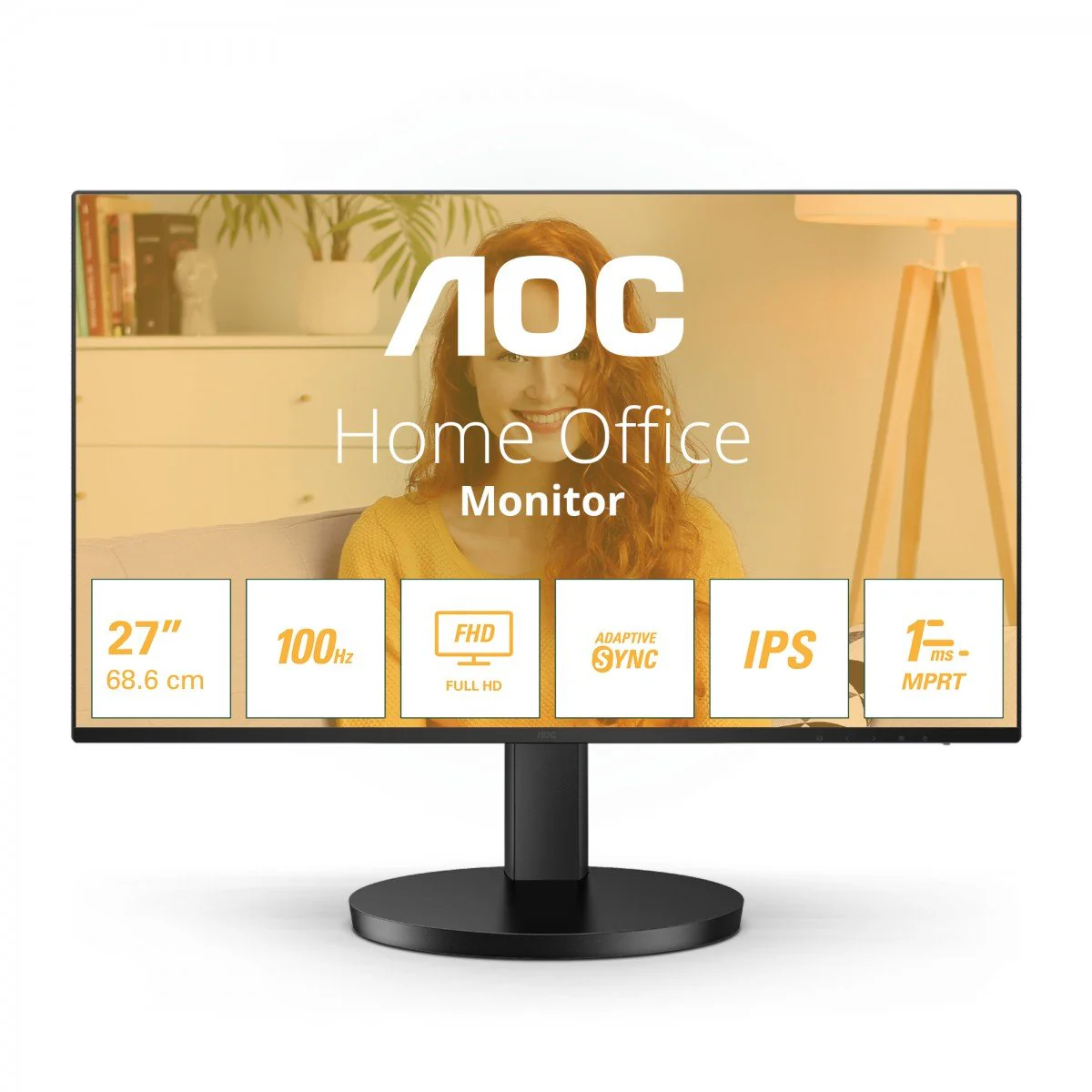 AOC 27" FHD 100HZ IPS 250CD/ M2 IMS HDMI VGA SPEAKERS