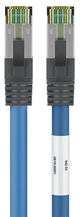 CAT 8.1 patch cable, S / FTP (PiMF), blue, 0.25 m - Image 3