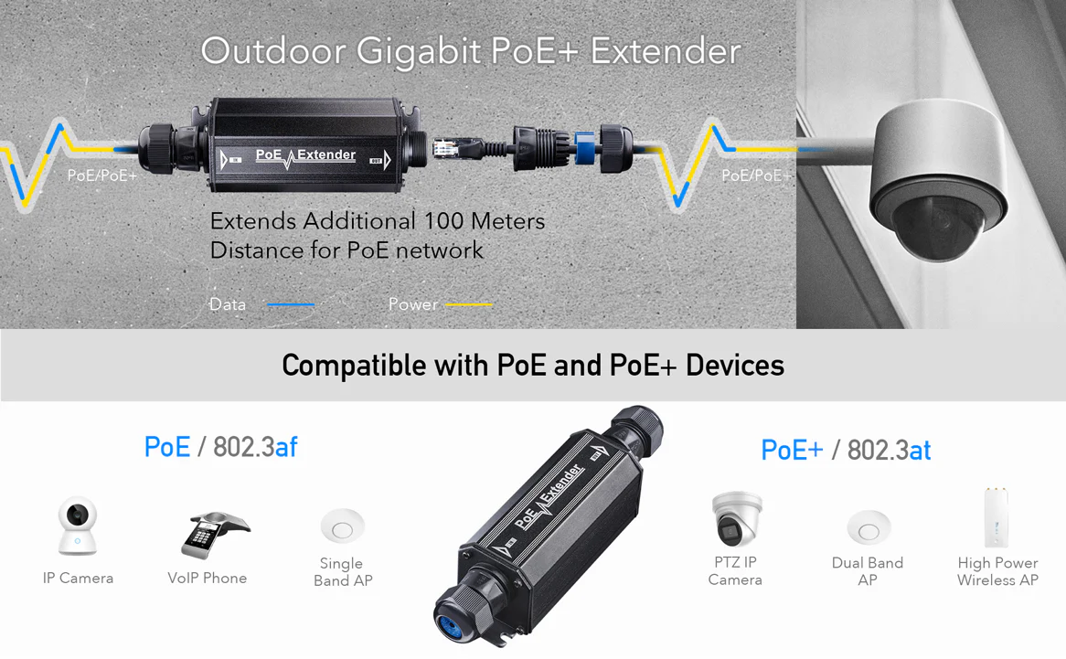 Cudy 100m Gigabit PoE Extender Outdoor - Image 5