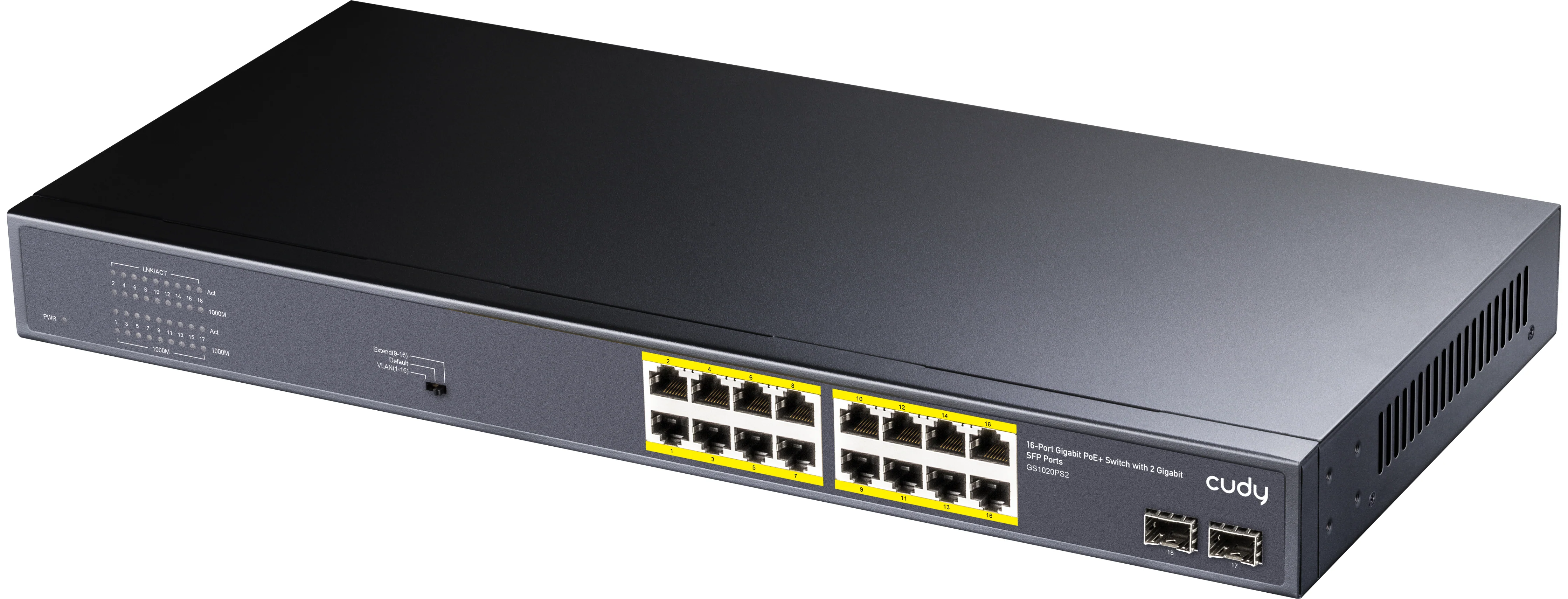 Cudy 16 Port Gigabit PoE Switch + 2 SFP 200W - Image 4