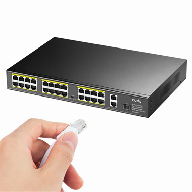 Cudy 24 Port 100M PoE+ Switch + 2 GB Uplink + SFP 300W - Image 5