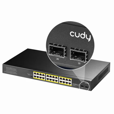 Cudy 24 Port Gigabit PoE Switch + 2 SFP 300W - Image 4