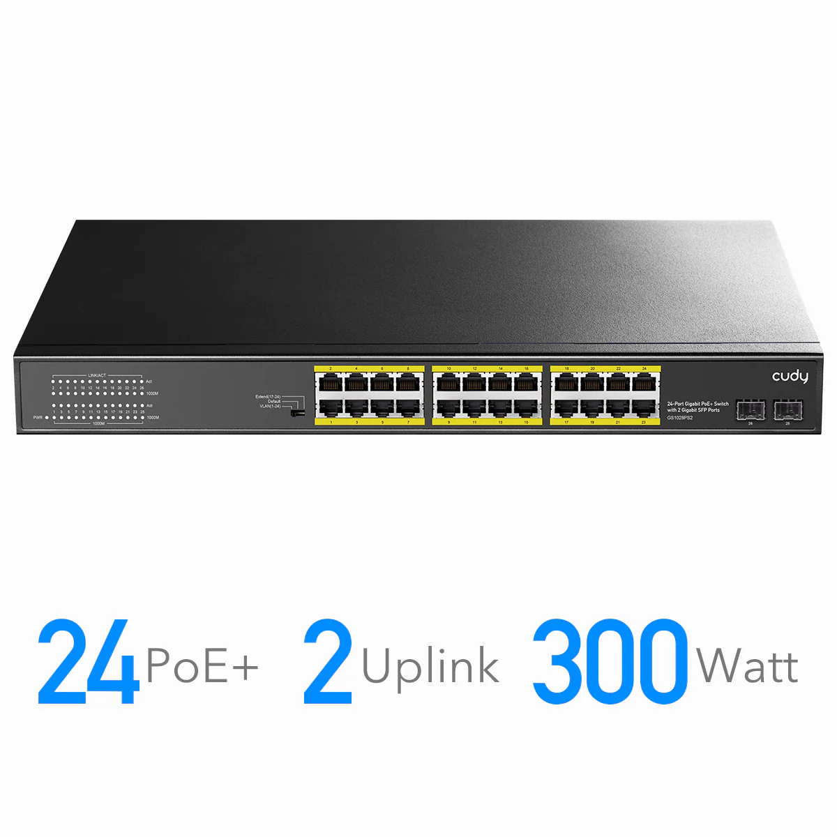 Cudy 24 Port Gigabit PoE Switch + 2 SFP 300W - Image 5