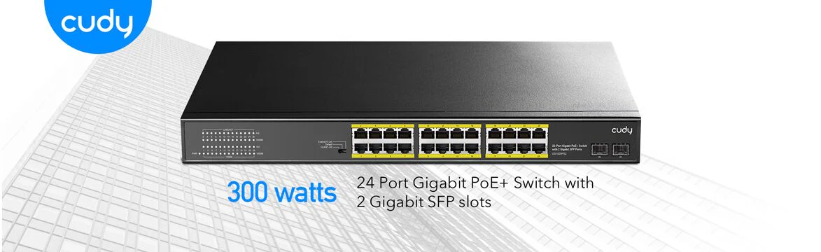 Cudy 24 Port Gigabit PoE Switch + 2 SFP 300W - Image 8