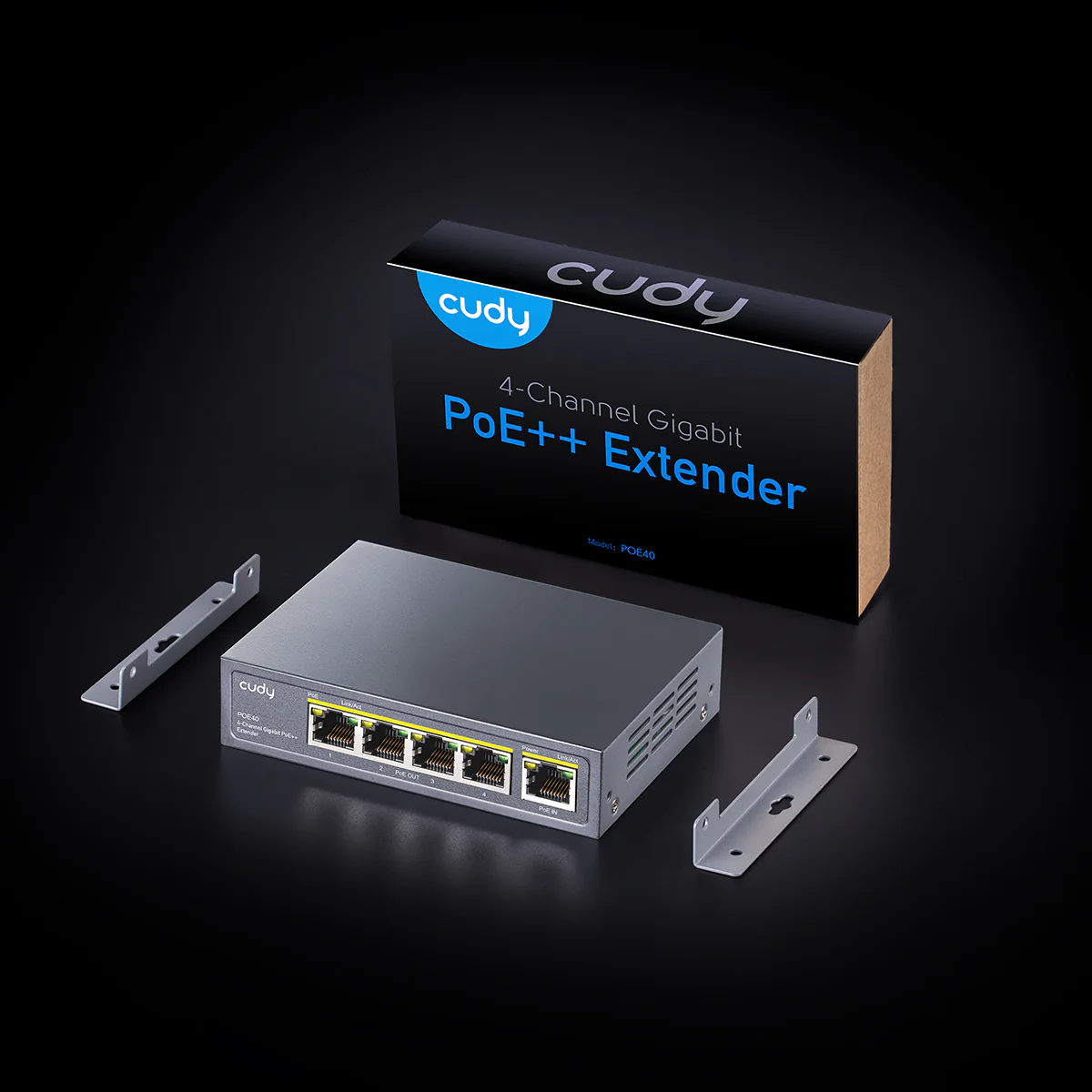 Cudy 4 Port Gigabit PoE+ Extender - Image 3