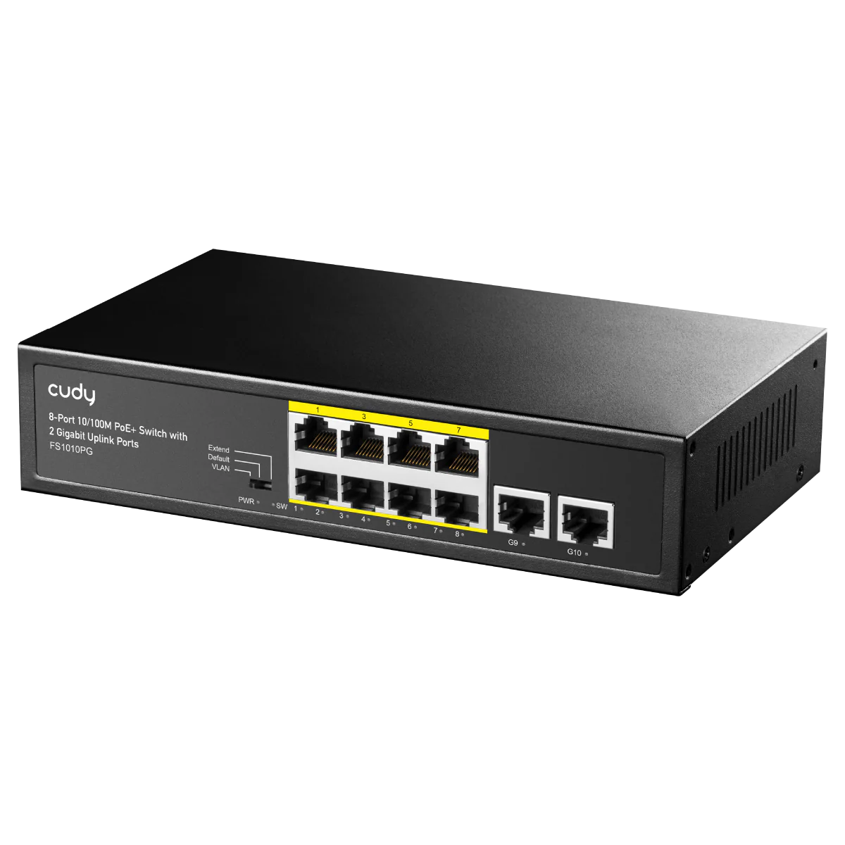 Cudy 8 Port 100M PoE+ Switch + 2 GB Uplink 120W
