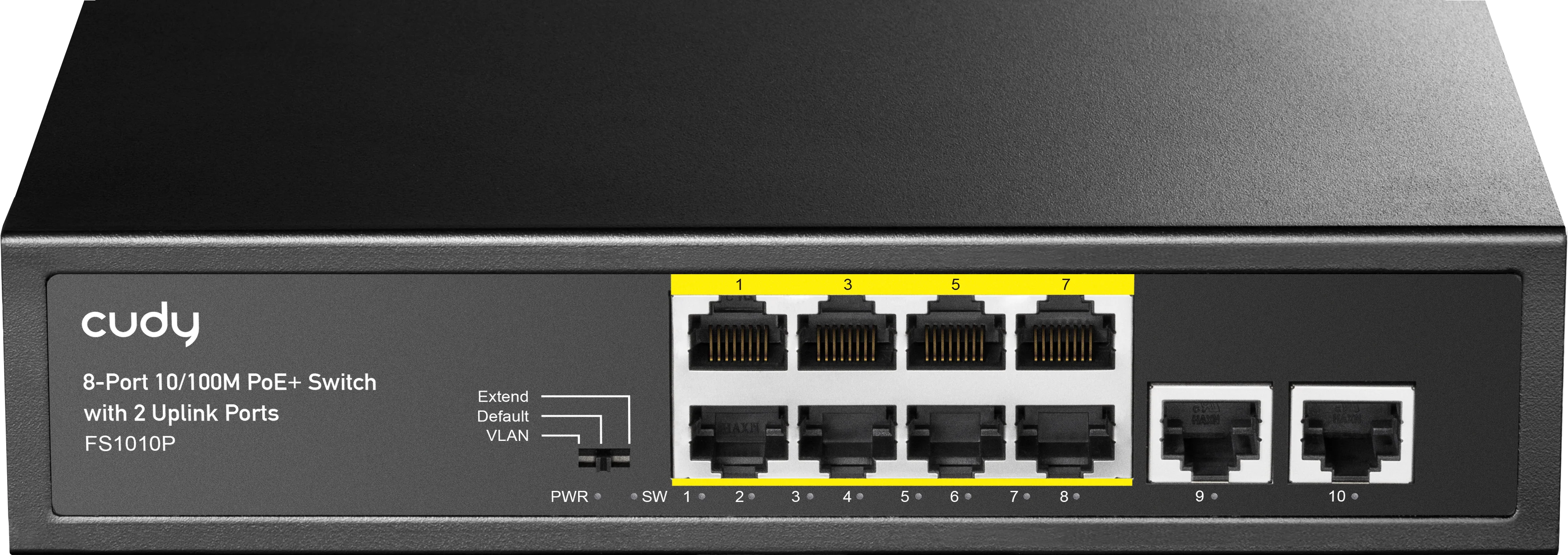 Cudy 8 Port 100M PoE+ Switch + 2 Uplink 120W - Image 3