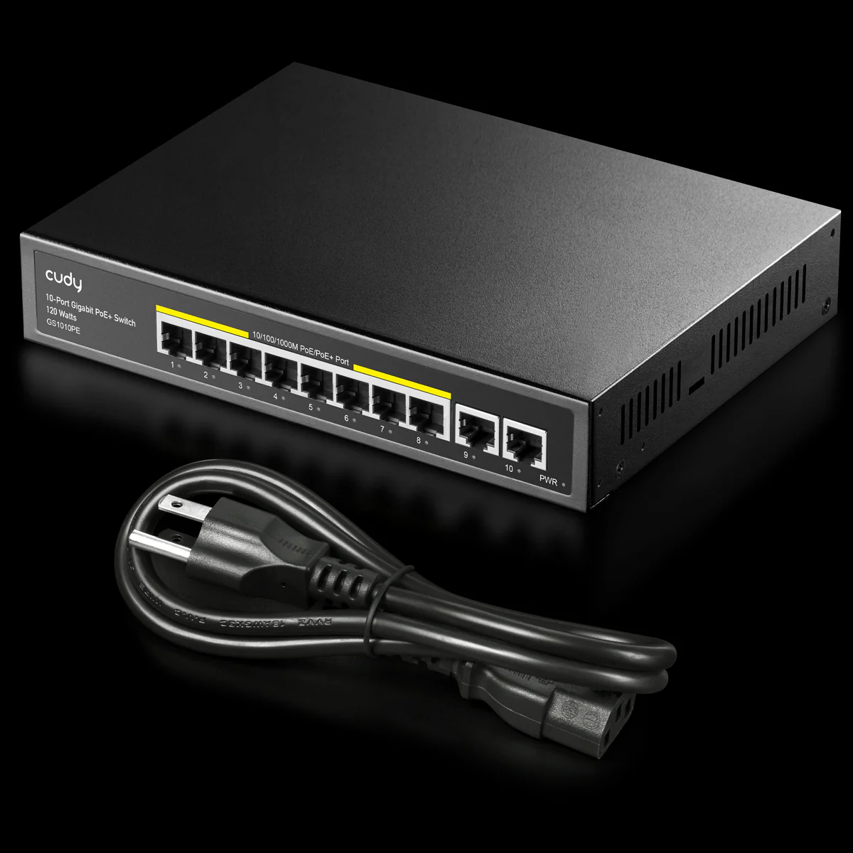 Cudy 8 Port Gigabit PoE Switch + 2 Uplink 120W - Image 4