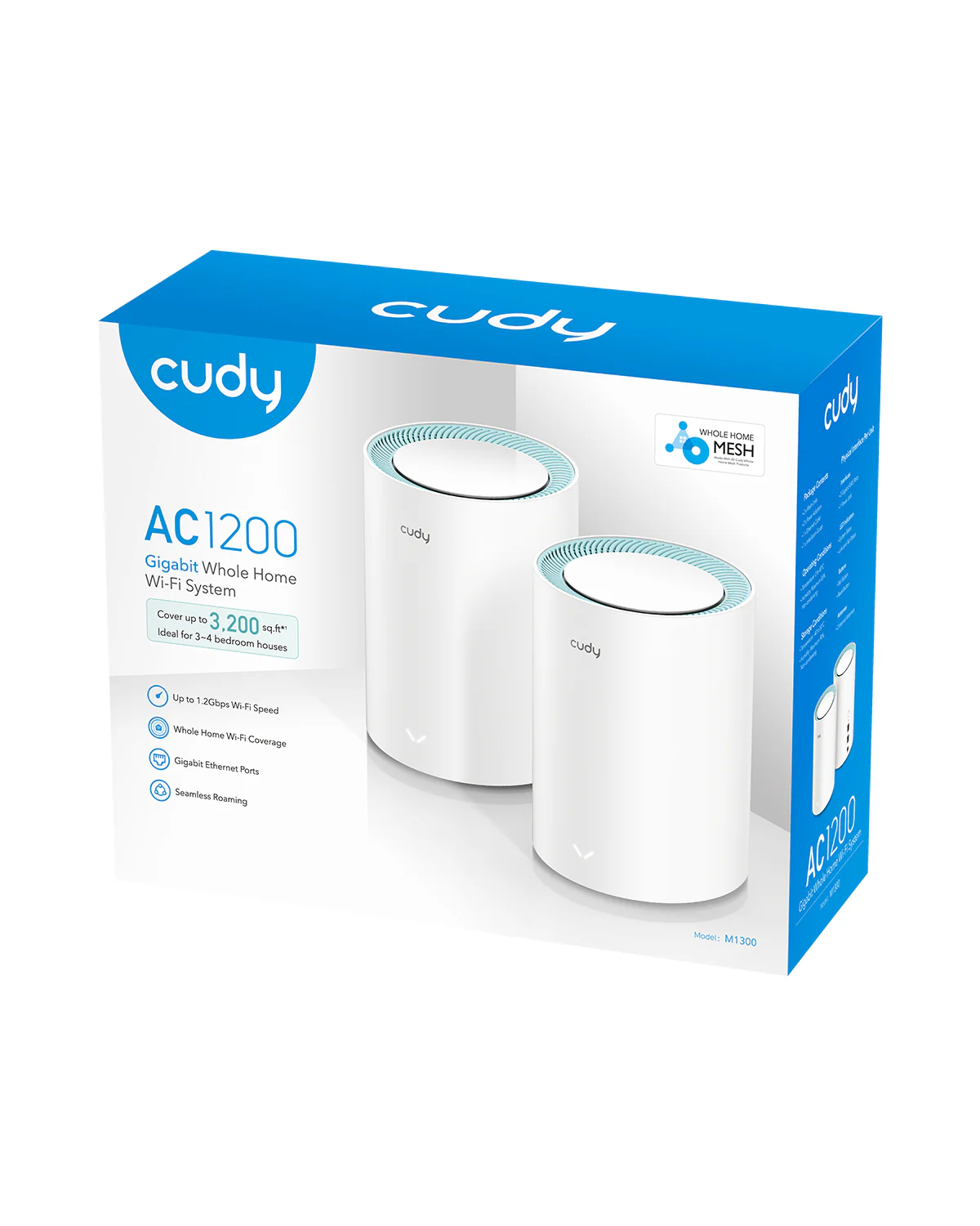 Cudy AC1200 Dual Band Gigabit Wi-Fi Mesh System (2 Pack) - Image 3