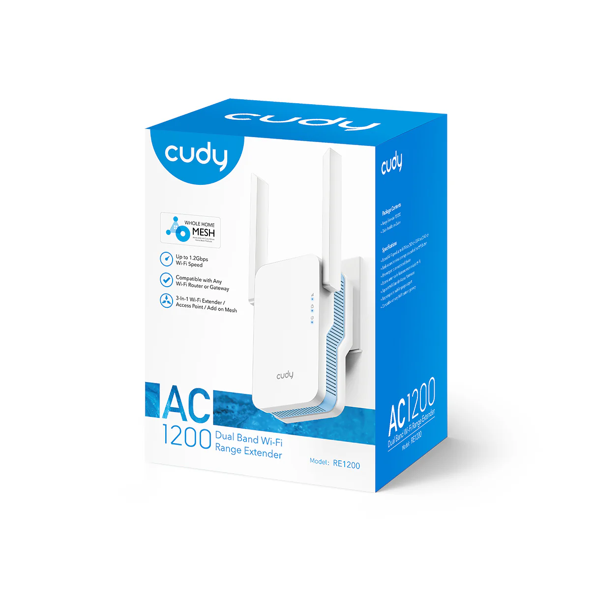 Cudy AC1200 Dual Band WiFi Range Extender with Mesh - Image 3