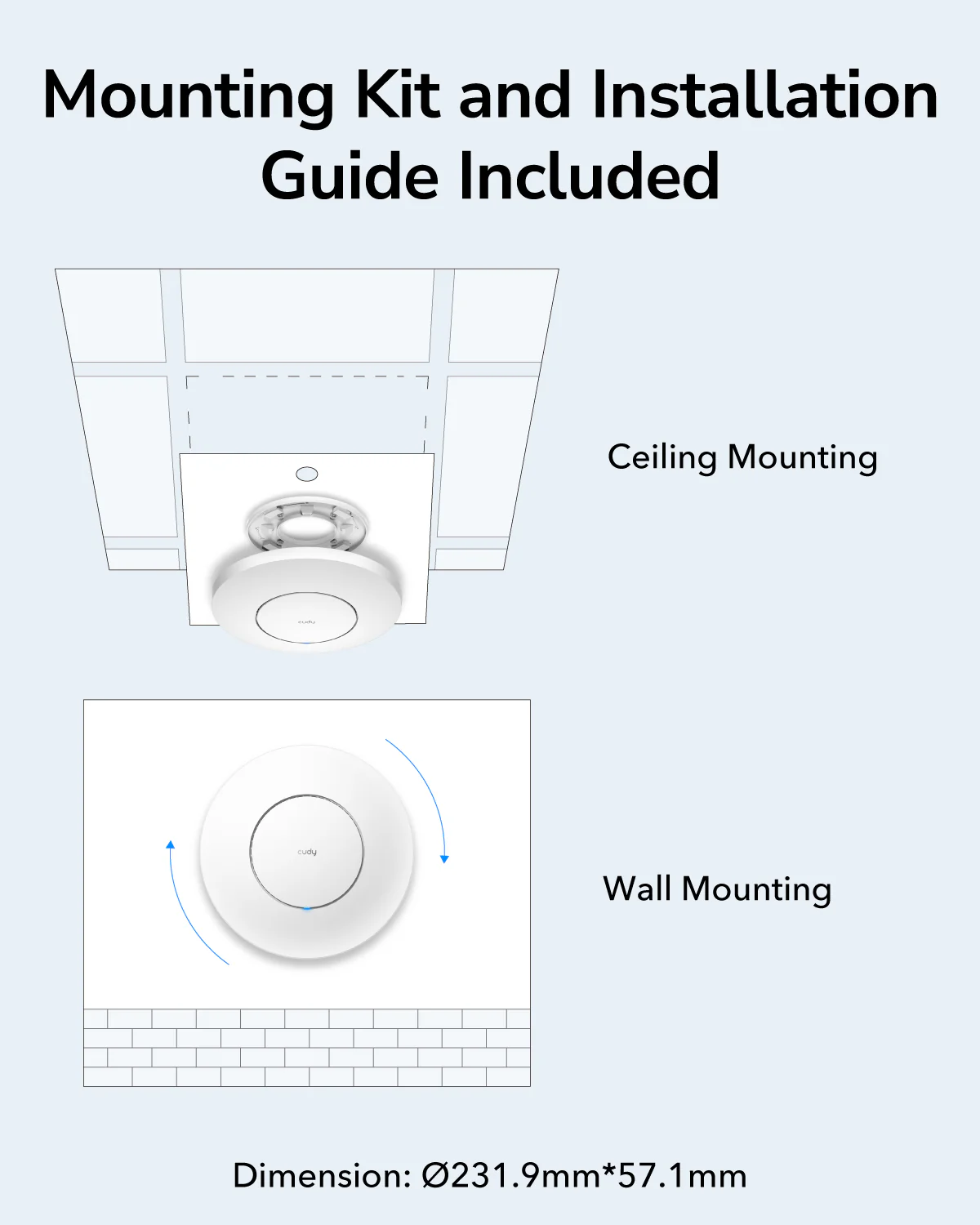 Cudy AC1200 Gigabit PoE Wireless Access Point (Includes PoE Injector) - Image 5