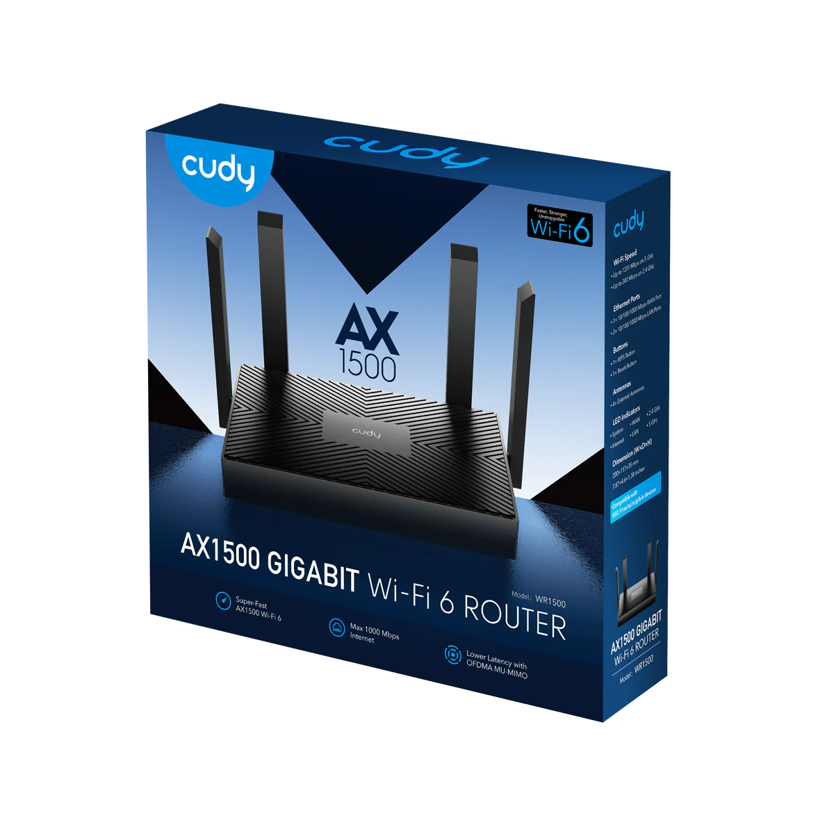 Cudy AX1500 Gigabit WiFi 6 Router WR1500 - Image 5