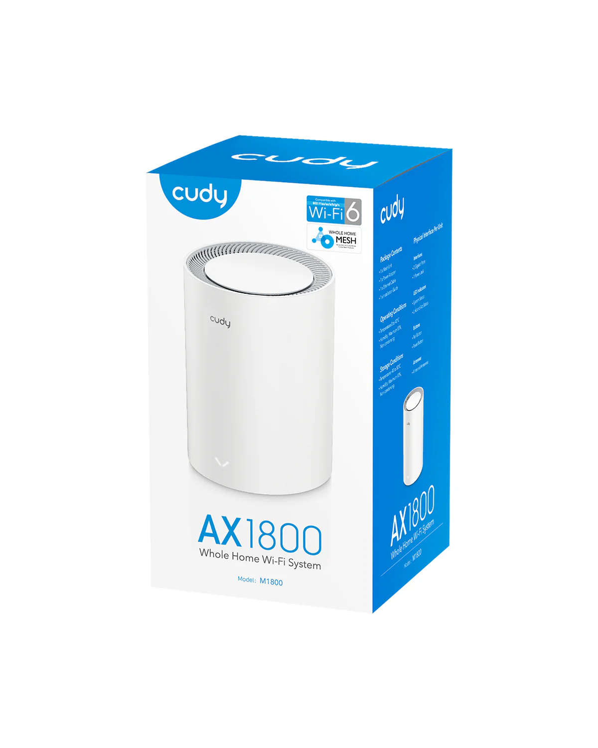 Cudy AX1800 Dual Band Gigabit Wi-Fi 6 Mesh System (1 Pack) - Image 2