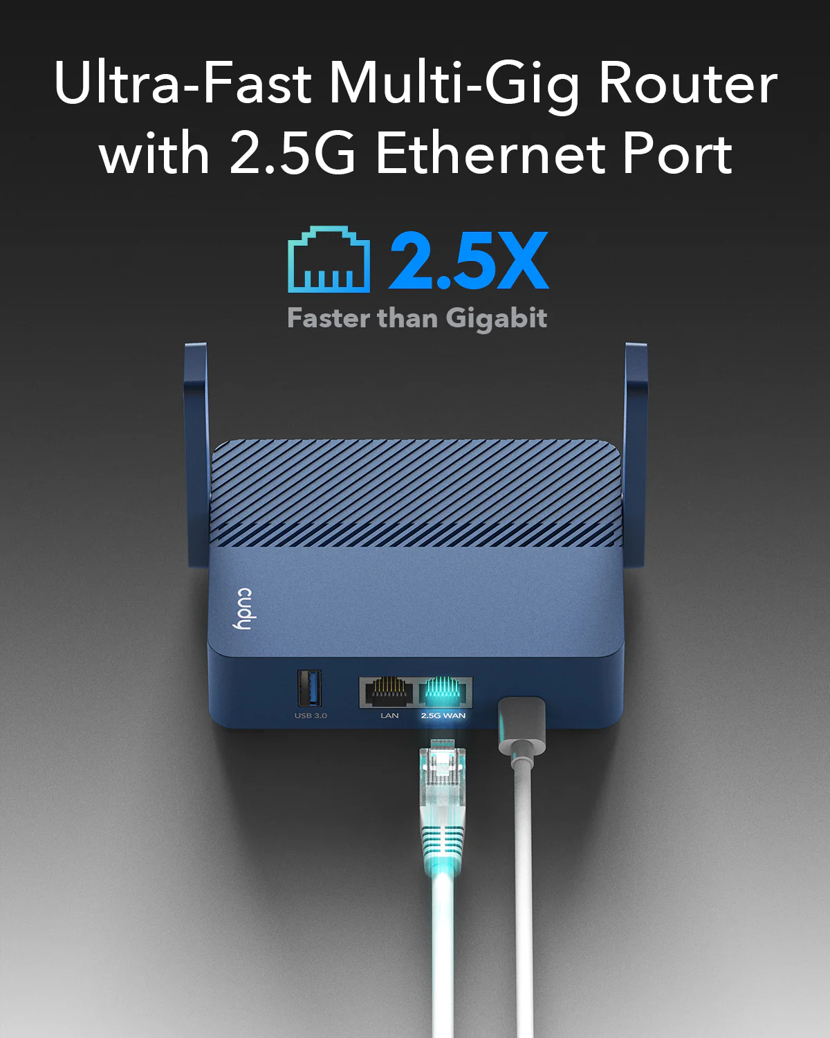 Cudy AX3000 WiFi 6 VPN 2.5GB Travel Router - Image 4