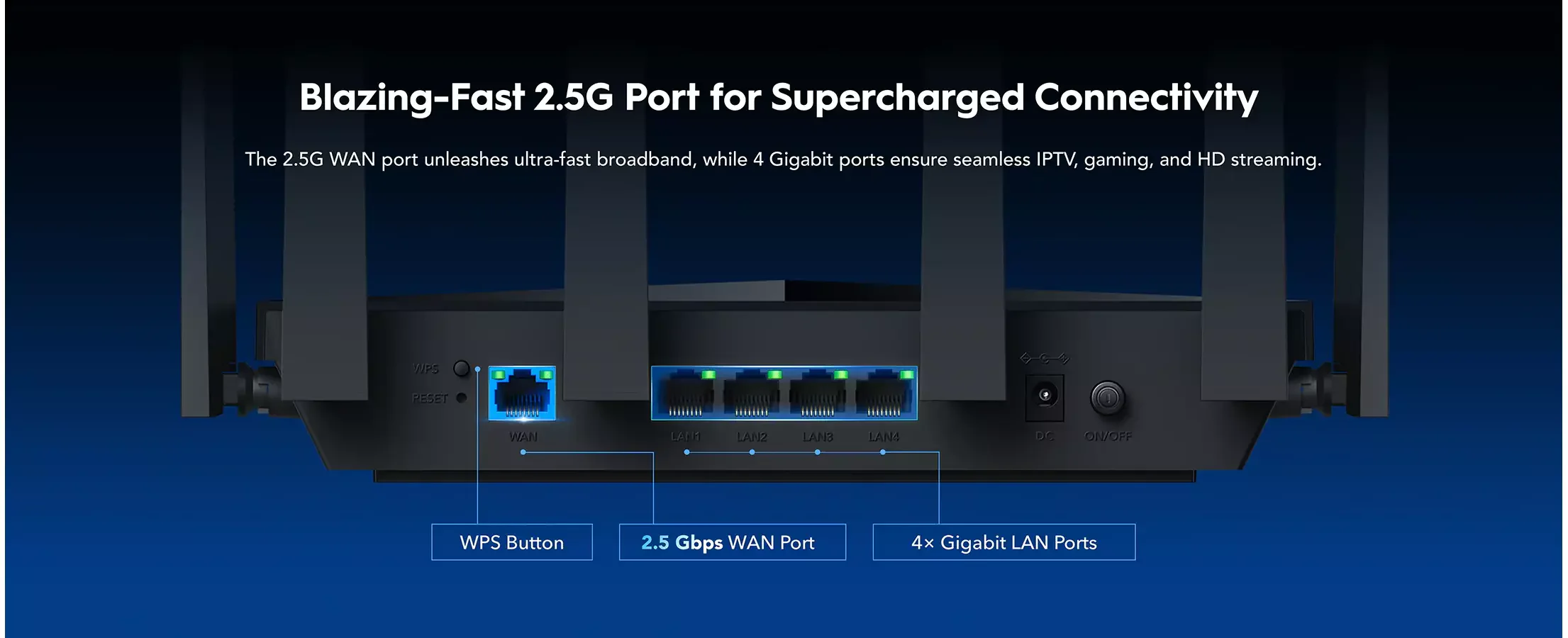 Cudy BE6500 2.5GE Wifi7 Wireless Router WR6500H - Image 3