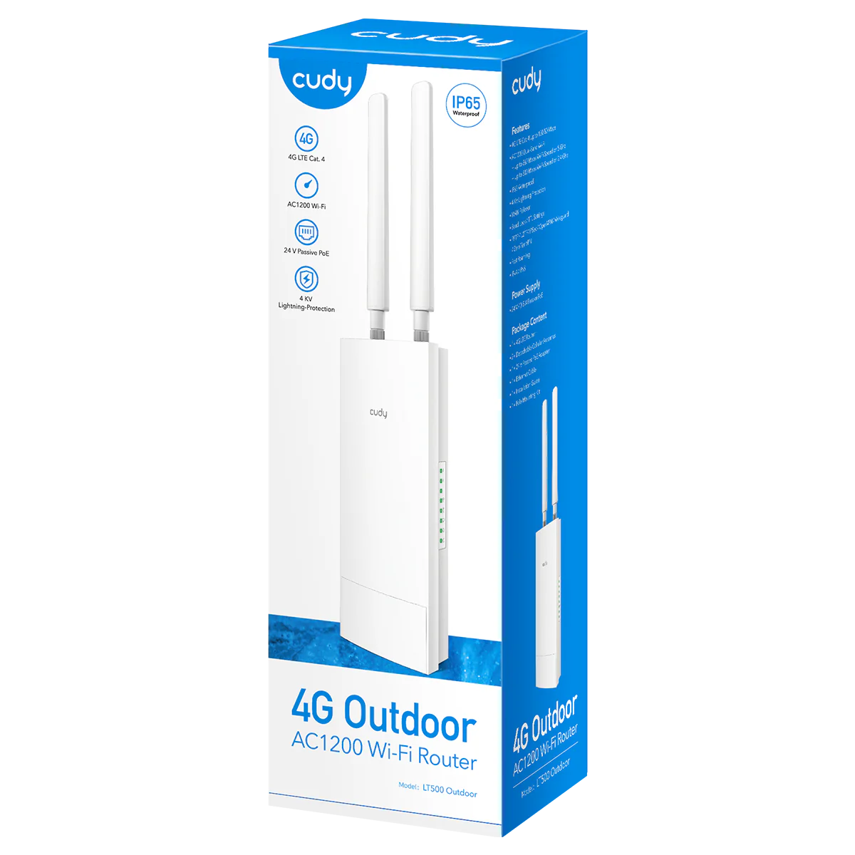 Cudy Outdoor 4G LTE Cat4 1200Mbps Router LT500 Outdoor - Image 7