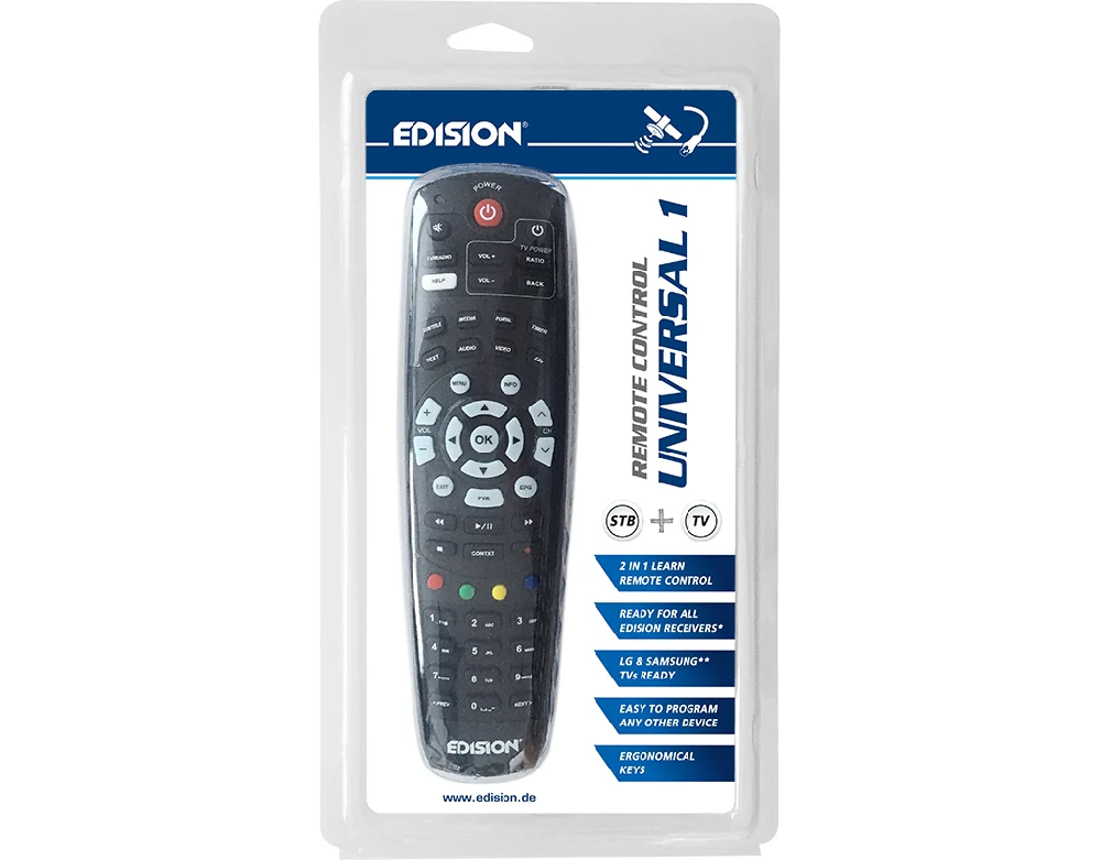 Edision-Remote Control Unit- UNIVERSAL 1 Blister