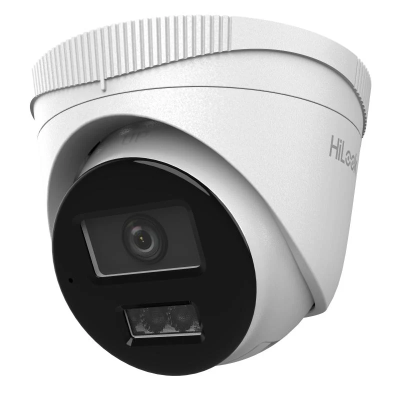HiLook IP 4MP 20m Hybrid Light Turret Camera with Mic 2.8mm
