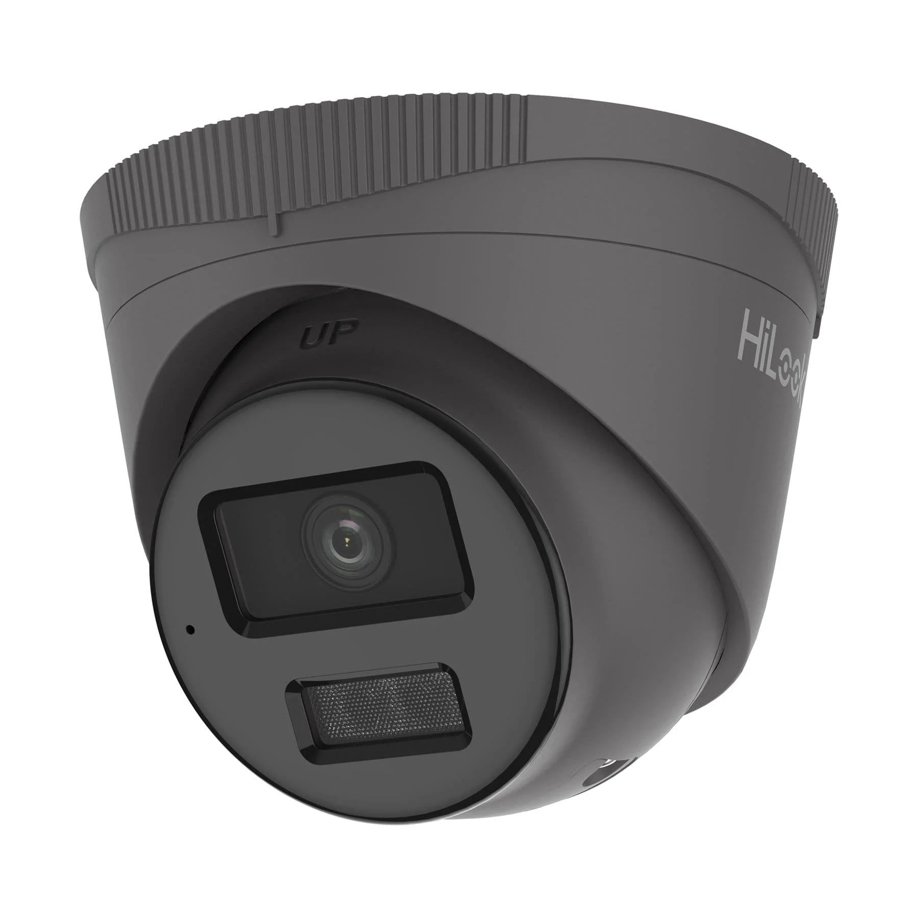 HiLook IP 4MP Hybrid Light Turret Camera with Mic 2.8mm Grey - Image 2