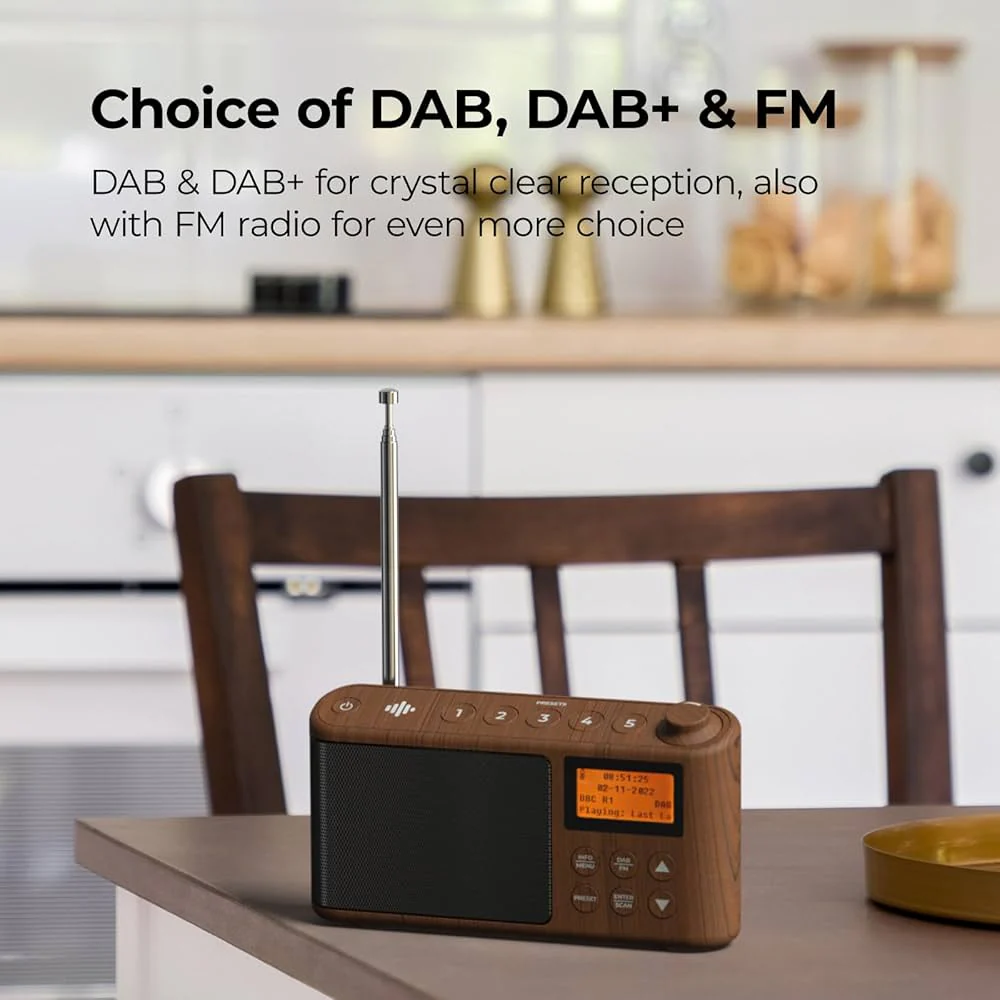 iBox Spectrum FM Portable Radio Wood - Image 3