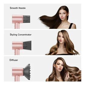 Laifen Swift Special - High Speed Hairdryer with 3 Nozzles (Pink) - Image 3