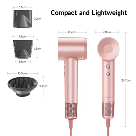 Laifen Swift Special - High Speed Hairdryer with 3 Nozzles (Pink) - Image 9