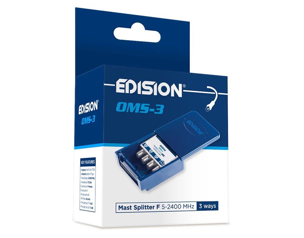 MAST SPLITTER 3 ways F 5-2400Mhz OMS-3 - Image 8