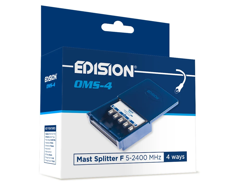 MAST SPLITTER 4 ways F 5-2400Mhz OMS-4 - Image 9