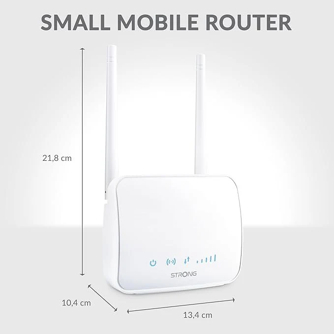 Mini 4G LTE (150 Mbps) Wi-Fi (300 Mbit/s) Router 1xLAN Port