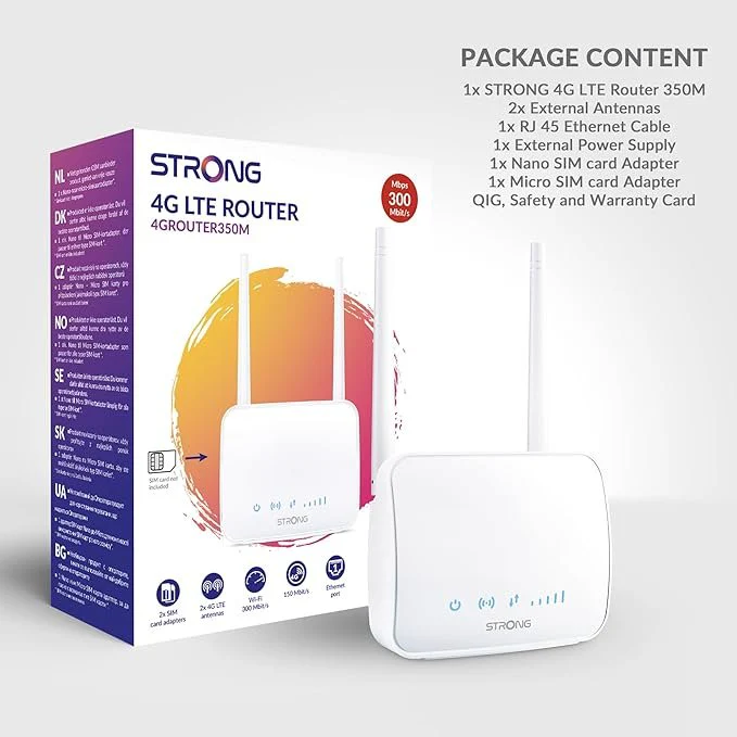 Mini 4G LTE (150 Mbps) Wi-Fi (300 Mbit/s) Router 1xLAN Port - Image 3