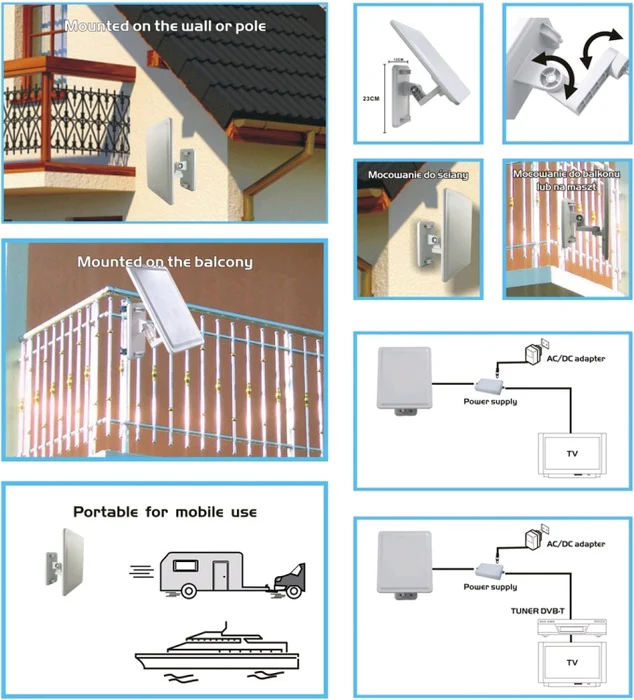 Outdoor Tv Aerial (Opticum AX 800 DVB-T/T2) - Image 4