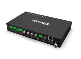 Revez 4x4 HDMI Matrix Switch (4K@60Hz, Audio Extraction/Control, HDMI 2.0) - Image 3