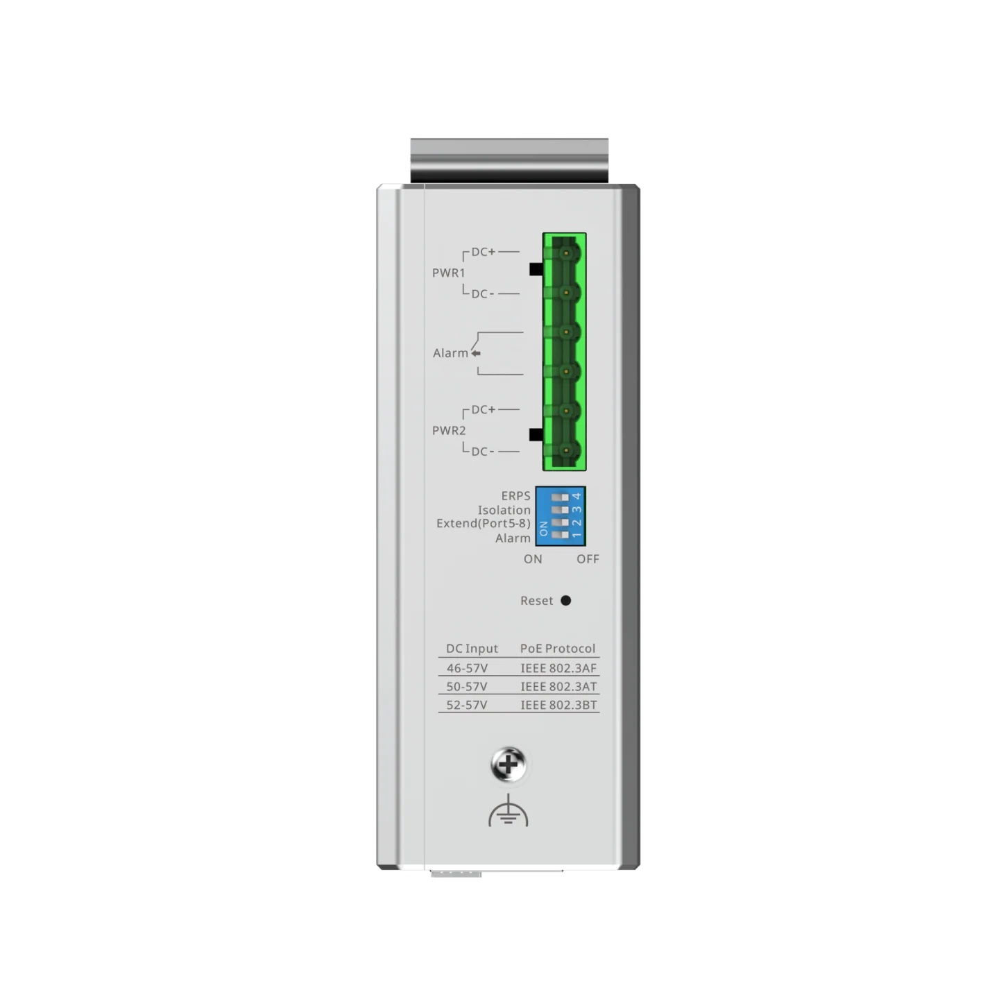 Reyee 10-Port Cloud Managed Industrial Switch, with 1 x PoE++ Port, 7 x PoE+ Ports, and 2 x SFP Uplink Ports - Image 3