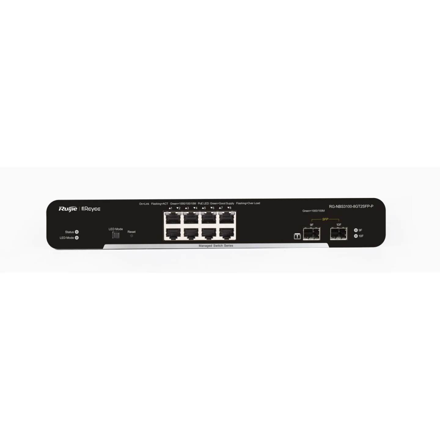 Reyee 10 Port Gigabit PoE+ Layer 2 Smart Switch / 2 SFP Ports - Cloud Managed, 125W - Image 5