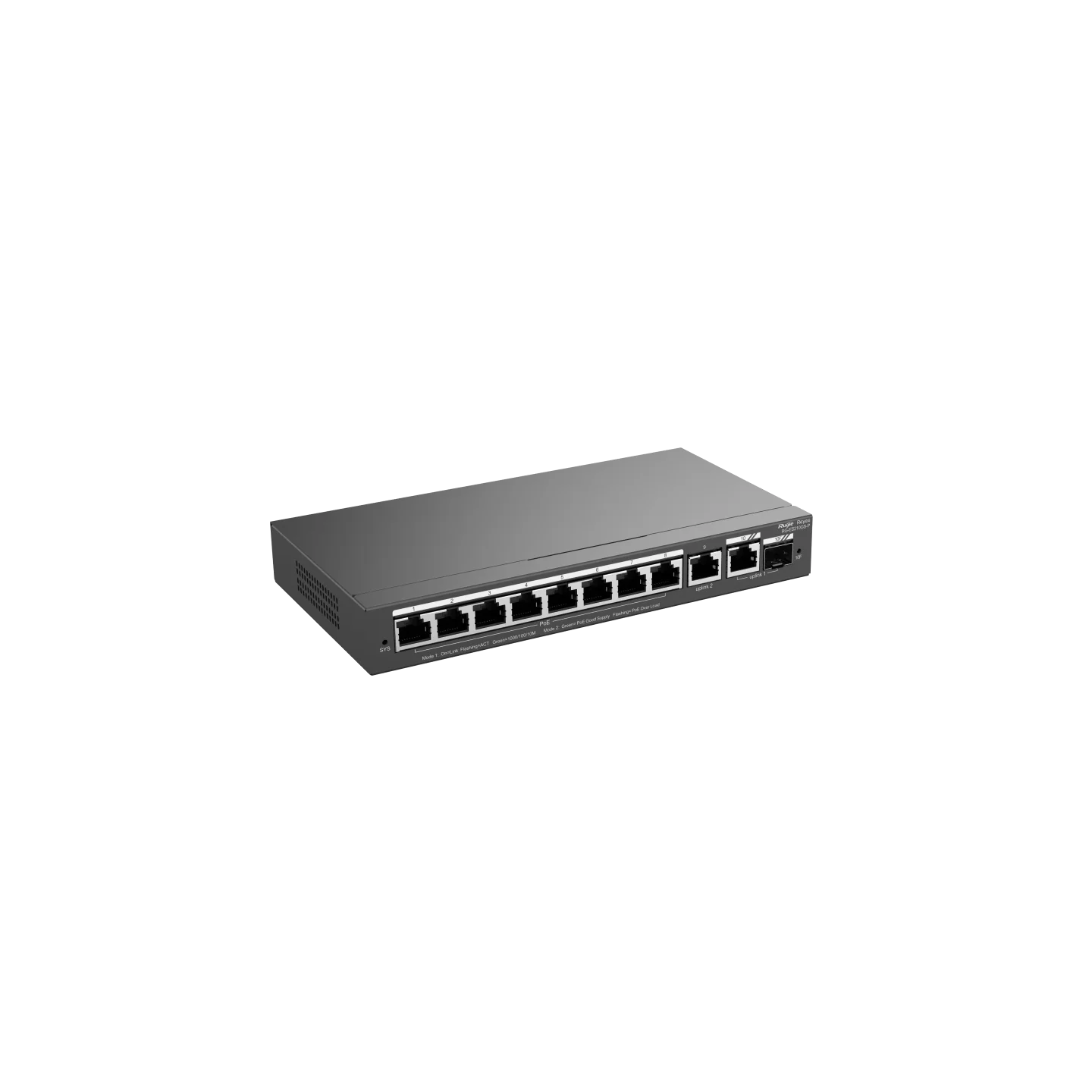 Reyee 10 Port Gigabit PoE+ Smart Switch with SFP Port - Cloud Managed Switch, 120W - Image 4