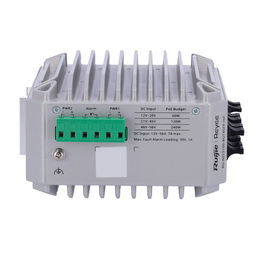 Reyee 10 Port Industrial Grade Gigabit Cloud Managed PoE+ Switch with 4 SFP Uplink, 240W - Image 4