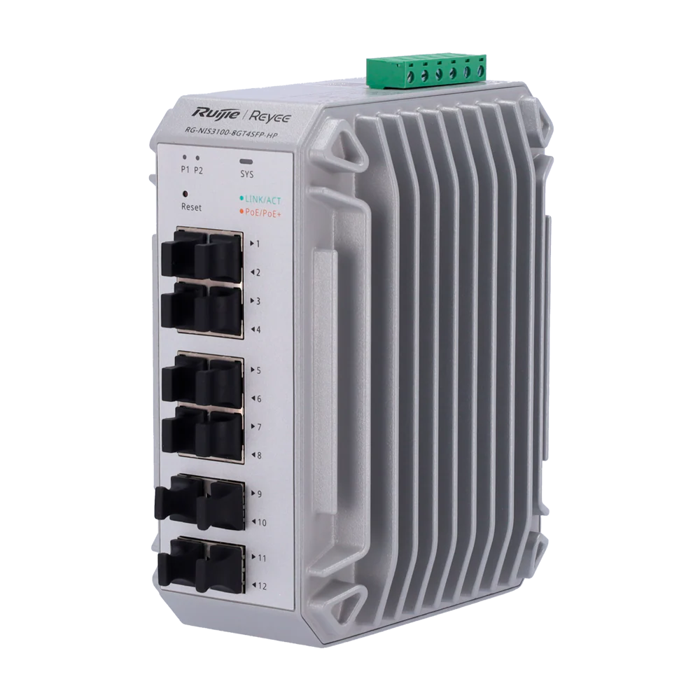 Reyee 10 Port Industrial Grade Gigabit Cloud Managed PoE+ Switch with 4 SFP Uplink, 240W - Image 5