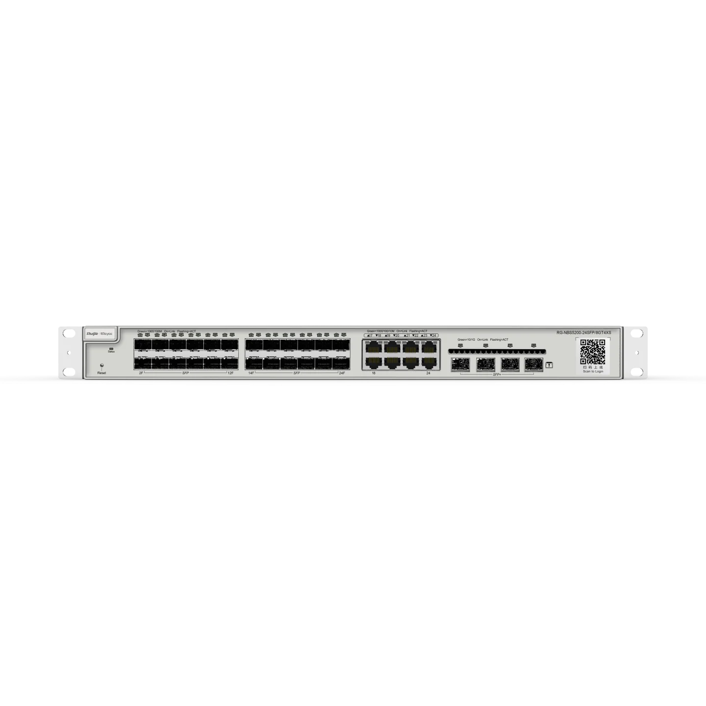 Reyee 24 Port SFP L2+ Cloud Managed Switch 24 SFP + 8 Gigabit Combo Ports + 4 x 10G SFP+ Ports - Enterprise Class - Image 4