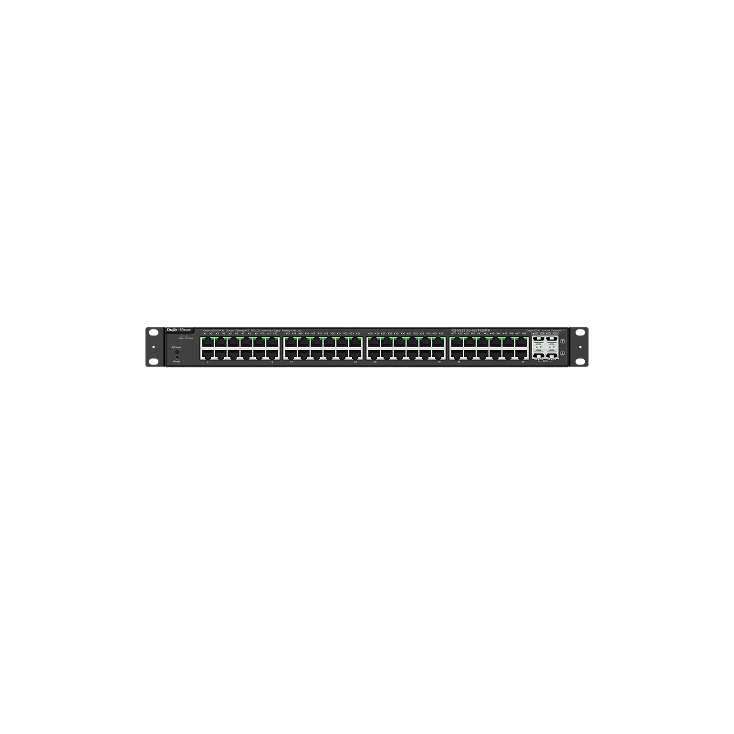 Reyee 52 Port Gigabit PoE+ Smart Switch 4 SFP Ports - Cloud Managed 370W