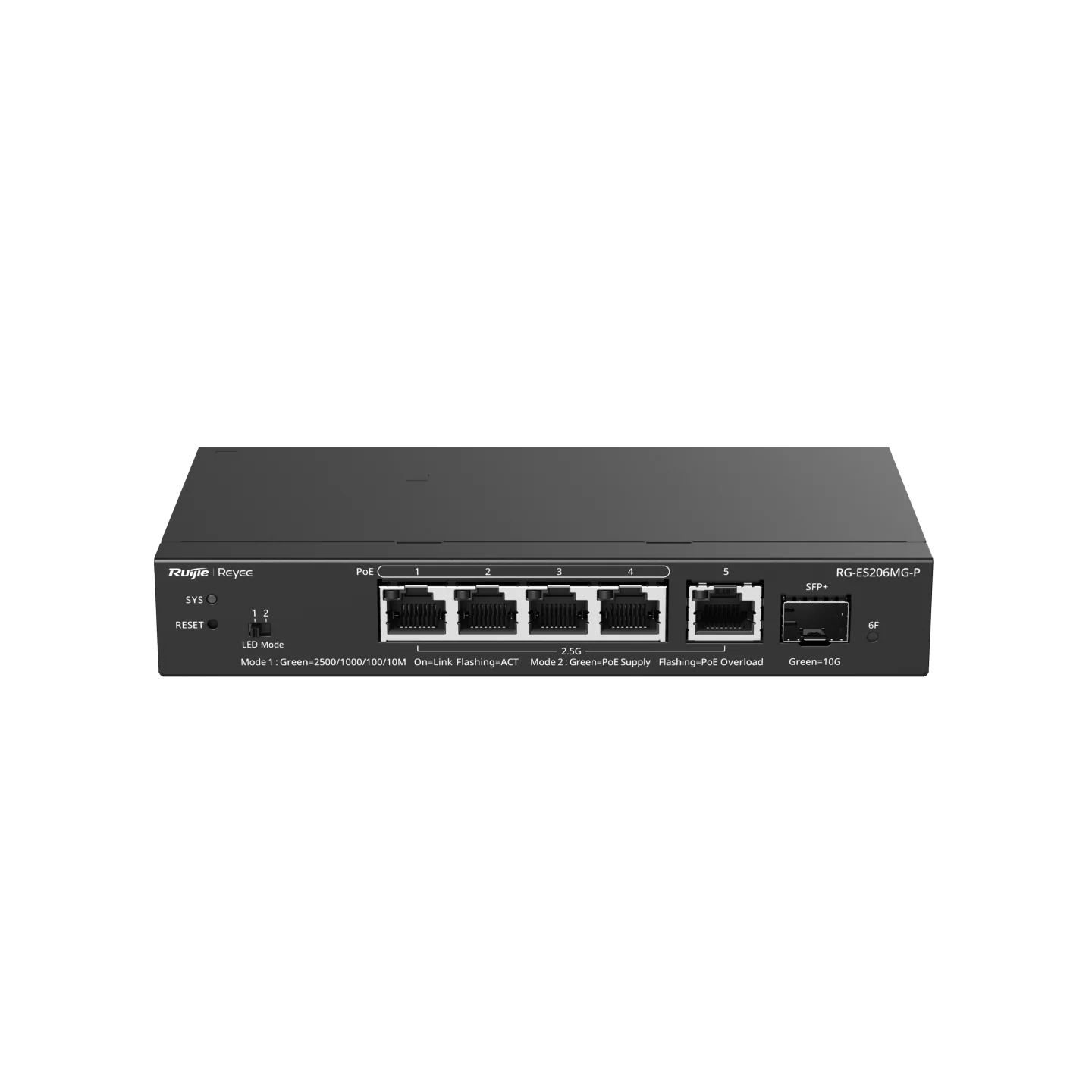 Reyee 6 Port 2.5G PoE+ Smart Switch with 10G SFP+ Port / Cloud Managed Switch, 70W - Image 2