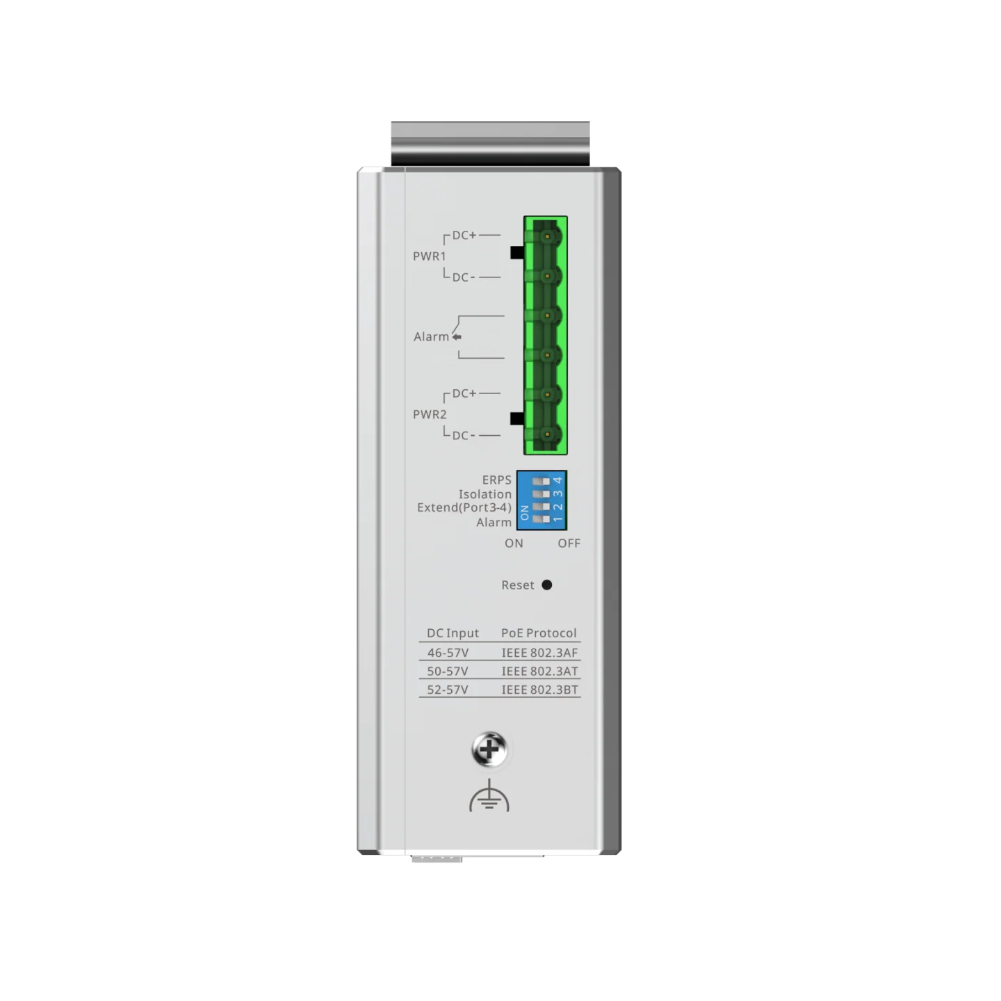 Reyee 6-Port Cloud Managed Industrial Switch, with 1 x PoE++ Port, 3 x PoE+ Ports, and 2 x SFP Uplink Ports - Image 6